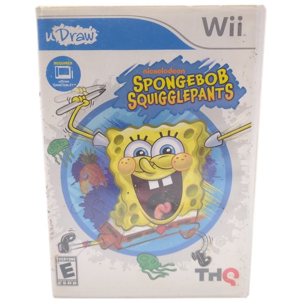 SpongeBob SquigglePants uDraw Wii Video Game Nickelodeon